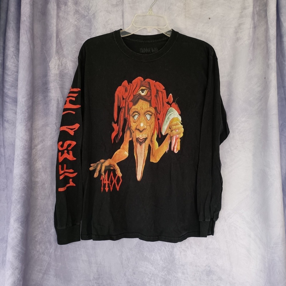 Trippie Redd 1400 Graphic Long Sleeve Band Tee Medium